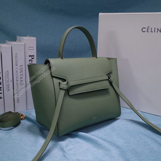 Celine女包 賽琳掌紋牛皮中號手提包 Celine belt bag鯰魚包 189153  slyd2036